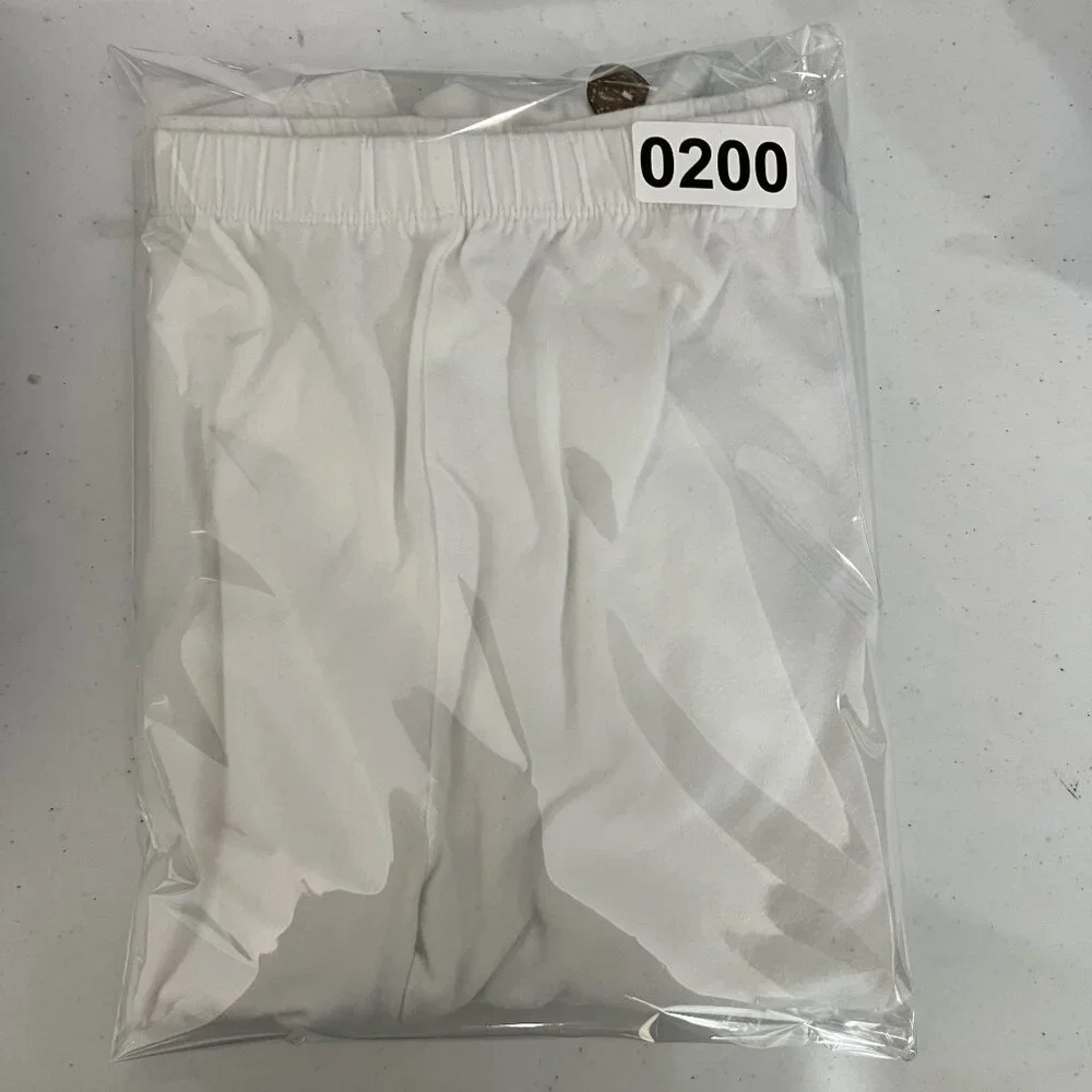 Soft Surroundings Womens S Newport Beach Pants White Wood Buttons Crop Wide Leg - Picture 13 of 13